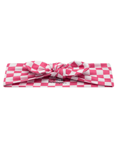Hot Pink Checkered Headband